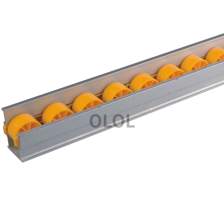 Aluminum roller track flow roller pallet roller rack for pipe rack