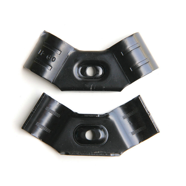 HJ-20 Custom 83mm length 2.5mm thickness black pipe joint metal clamps HJ-20 Custom 83mm length 2.5mm thickness black pipe joint metal clamps
