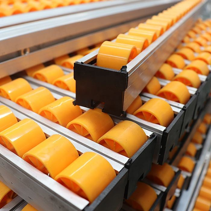 Plastic wheel flow conveyor placon roller track for warehouse Factory Storage Racks