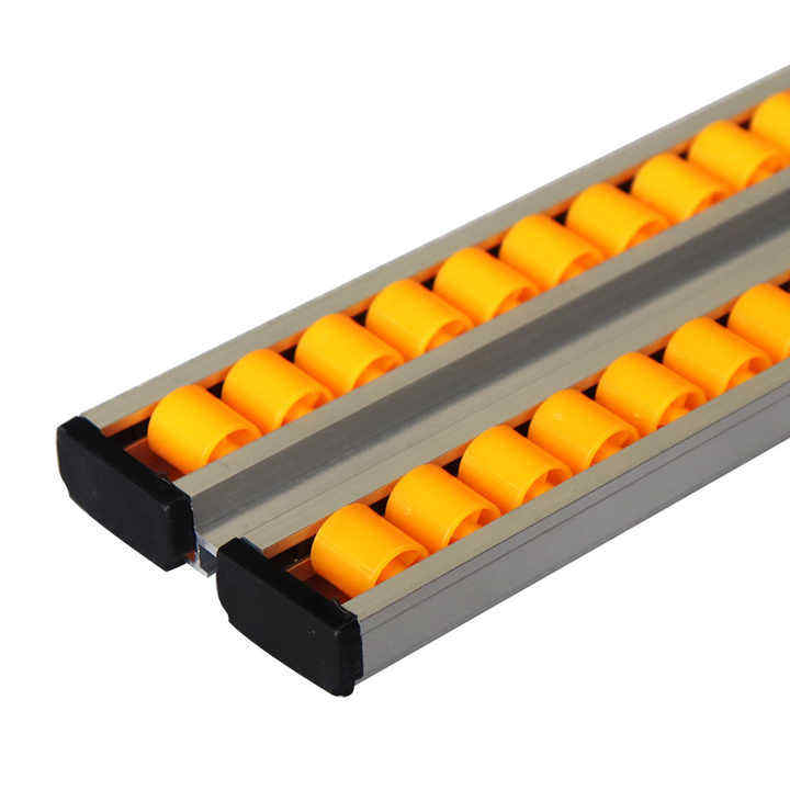 Aluminum Alloy Sliding Roller Track narrow Placon Roller For Pipe Flow Rack Aluminum Alloy Sliding Roller Track narrow Placon Roller For Pipe Flow Rack