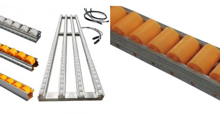 Customized Color Flow Roller Track anti-static Roller for conveyor system Customized Color Flow Roller Track anti-static Roller for conveyor system