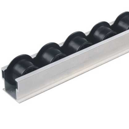 For Pipe Rack System Flow Rail Conveyor roller slide rail Plastic Wheel Roller Track